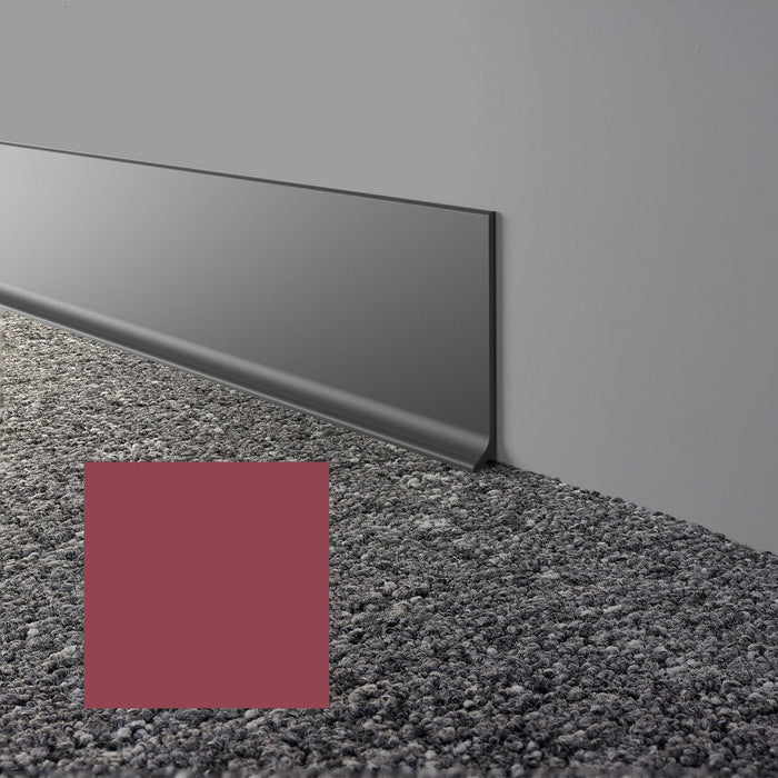 Mohawk - Elemental Edges - 4 in. x 48 in. Cove Rubber Wall Base - Deep Rose