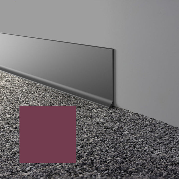Mohawk - Elemental Edges - 4 in. x 48 in. Cove Rubber Wall Base - Plum