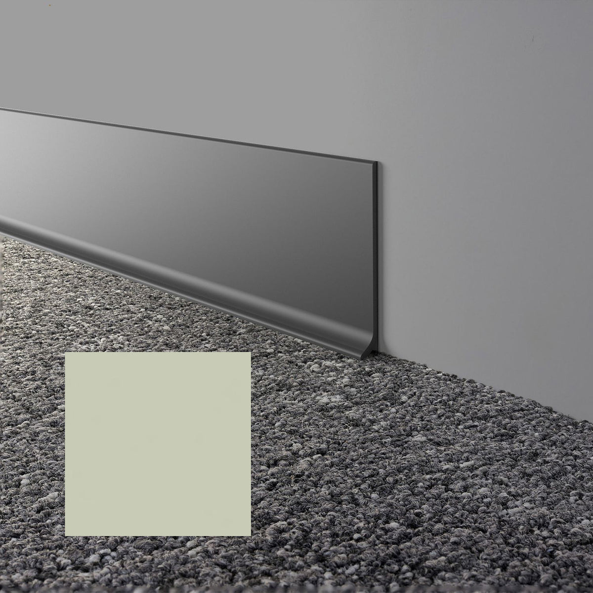 Mohawk - Elemental Edges - 6 in. x 48 in. Cove Rubber Wall Base - Minty