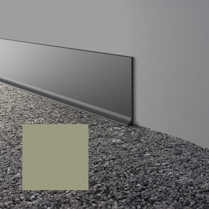 Mohawk - Elemental Edges - 4 in. x 120 ft. Cove Rubber Wall Base Rolls - Pale Olive