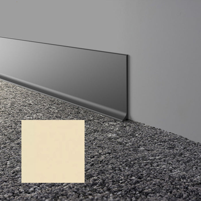 Mohawk - Elemental Edges - 4 in. x 120 ft. Cove Rubber Wall Base Rolls - Shell