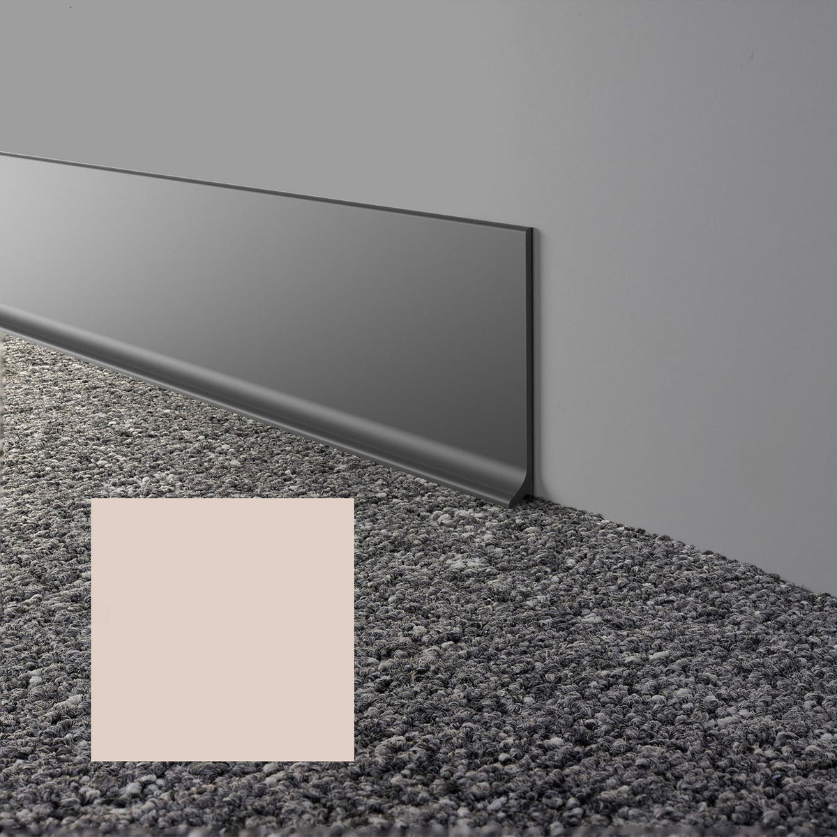 Mohawk - Elemental Edges - 6 in. x 48 in. Cove Rubber Wall Base - Dune