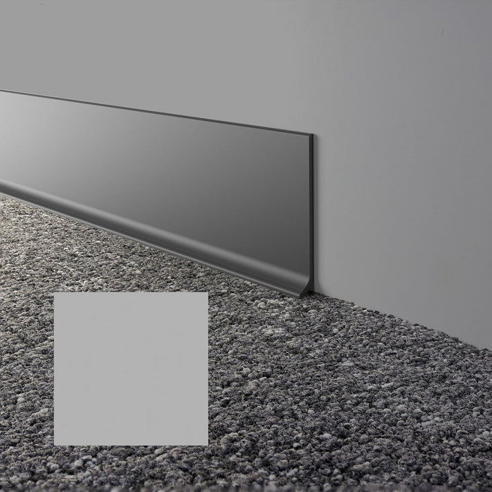 Mohawk - Elemental Edges - 4 in. x 48 in. Cove Rubber Wall Base - Ice Gray