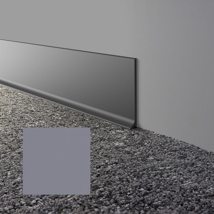 Mohawk - Elemental Edges - 6 in. x 48 in. Cove Rubber Wall Base - Silver Gray