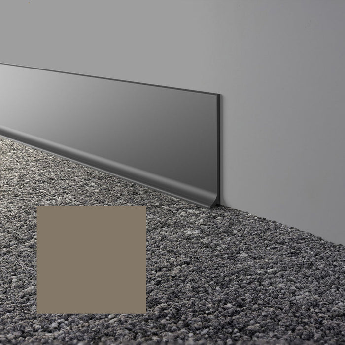 Mohawk - Elemental Edges - 4 in. x 48 in. Cove Rubber Wall Base - Khaki