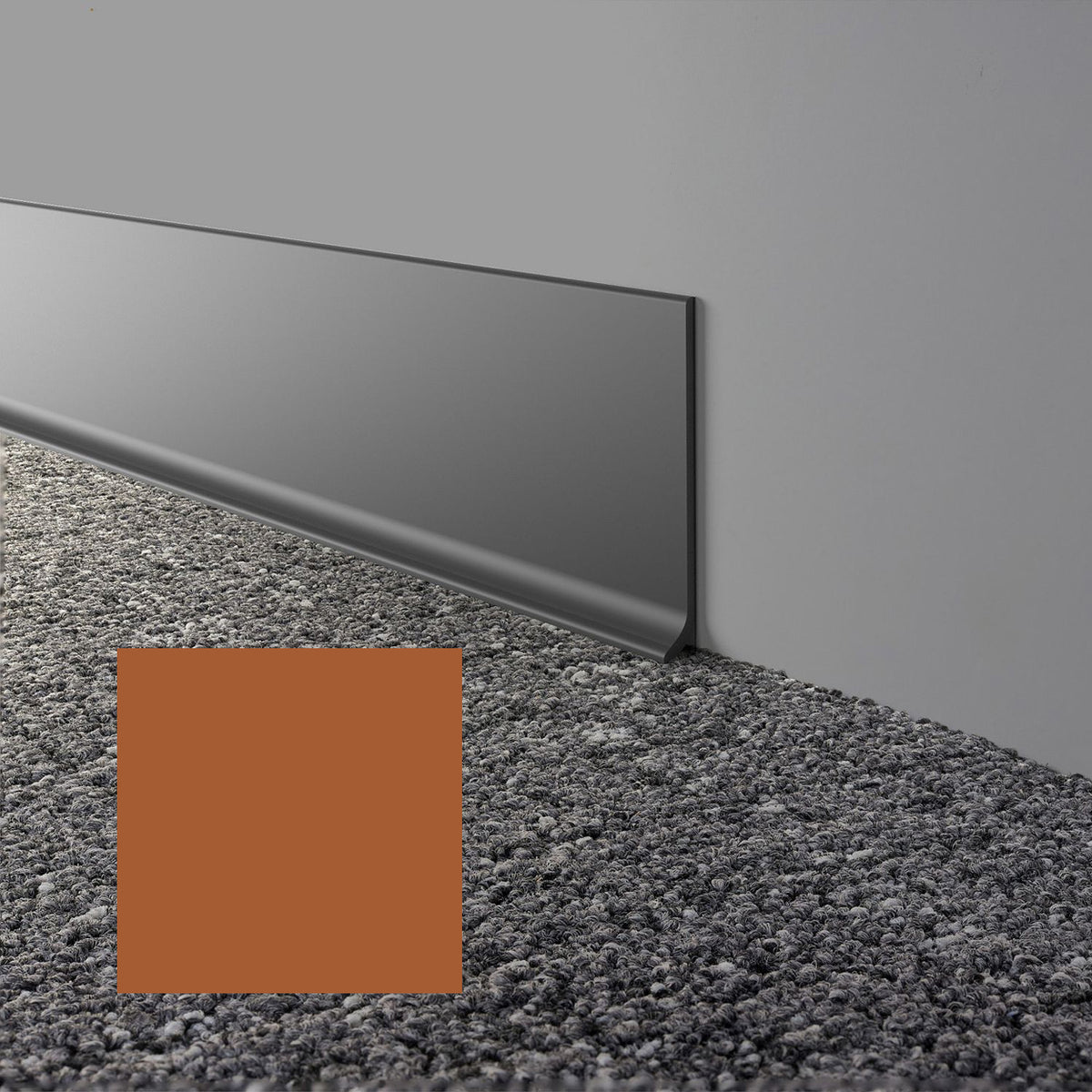 Mohawk - Elemental Edges - 4 in. x 120 ft. Cove Rubber Wall Base Rolls - Auburn