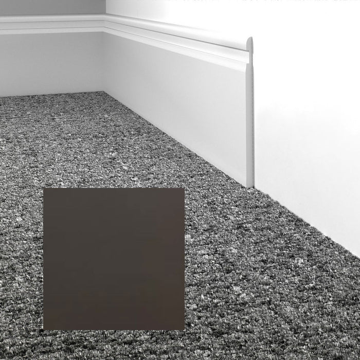 Mohawk - Elemental Edges - 4 in. Crisp Edge Rubber Wall Base - Deep Chestnut