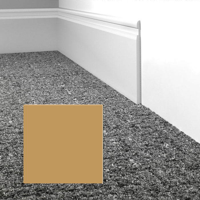 Mohawk - Elemental Edges - 4 in. Crisp Edge Rubber Wall Base - Mustard