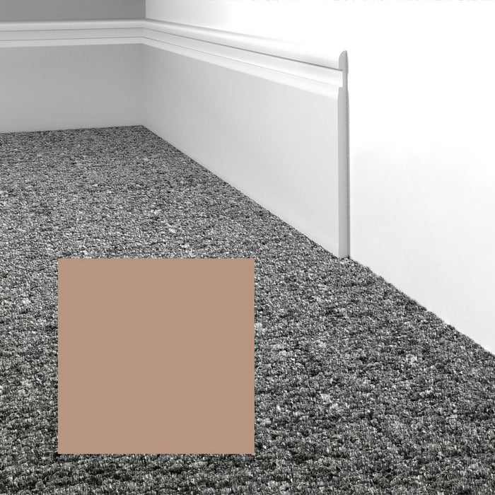 Mohawk - Elemental Edges - 4 in. Crisp Edge Rubber Wall Base - Toast