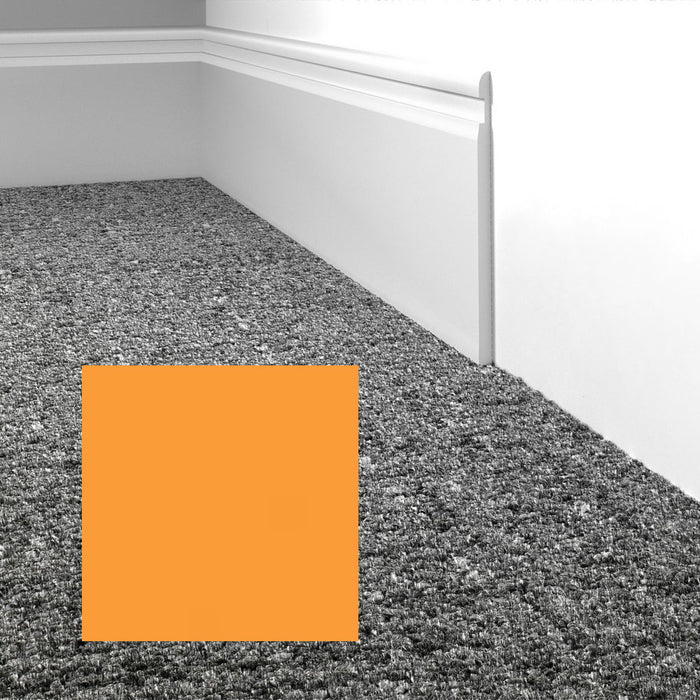 Mohawk - Elemental Edges - 4 in. Crisp Edge Rubber Wall Base - Merrigold