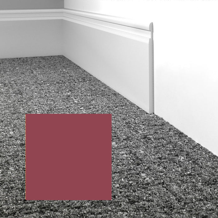 Mohawk - Elemental Edges - 4 in. Crisp Edge Rubber Wall Base - Deep Rose