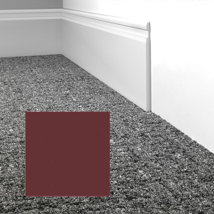 Mohawk - Elemental Edges - 4 in. Crisp Edge Rubber Wall Base - Berry