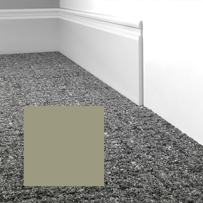 Mohawk - Elemental Edges - 4 in. Crisp Edge Rubber Wall Base - Pale Olive