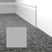 Mohawk - Elemental Edges - 4 in. Crisp Edge Rubber Wall Base - Ice Gray