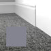 Mohawk - Elemental Edges - 4 in. Crisp Edge Rubber Wall Base - Silver Gray