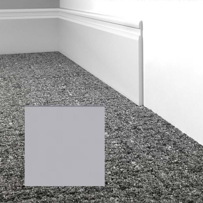 Mohawk - Elemental Edges - 4 in. Crisp Edge Rubber Wall Base - Winter Gray