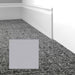Mohawk - Elemental Edges - 4 in. Crisp Edge Rubber Wall Base - Winter Gray