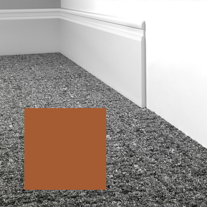 Mohawk - Elemental Edges - 4 in. Crisp Edge Rubber Wall Base - Auburn