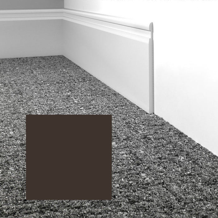 Mohawk - Elemental Edges - 4 in. Crisp Edge Rubber Wall Base - Dark Chocolate