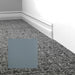 Mohawk - Elemental Edges - 3 in. Edge Lap Rubber Wall Base - Gunmetal