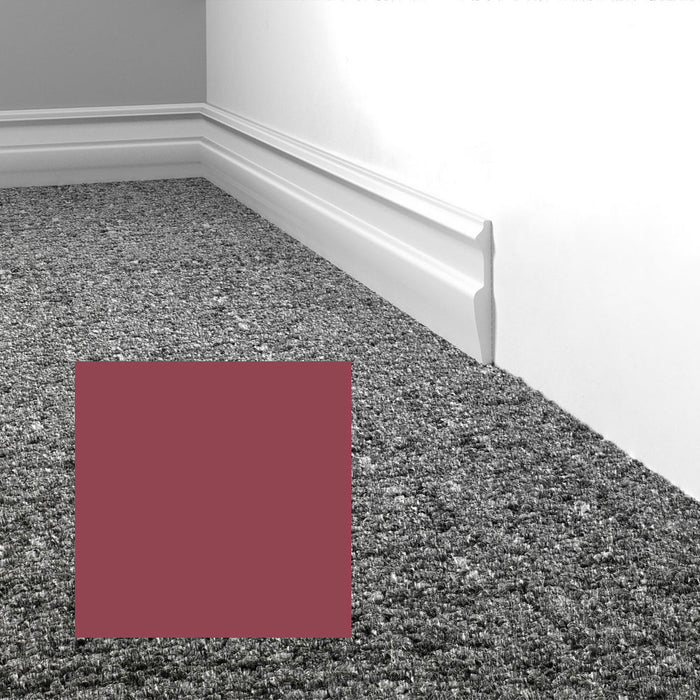 Mohawk - Elemental Edges - 3 in. Edge Lap Rubber Wall Base - Deep Rose
