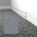 Mohawk - Elemental Edges - 3 in. Edge Lap Rubber Wall Base - Silver Gray