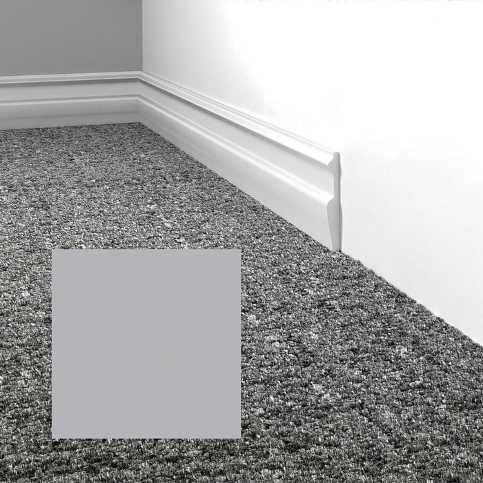 Mohawk - Elemental Edges - 3 in. Edge Lap Rubber Wall Base - Winter Gray