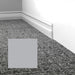 Mohawk - Elemental Edges - 3 in. Edge Lap Rubber Wall Base - Winter Gray