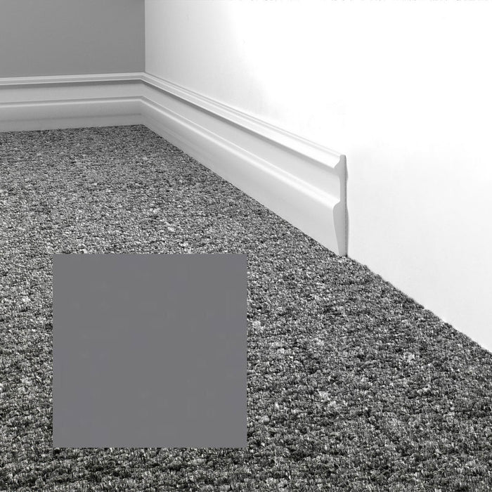 Mohawk - Elemental Edges - 3 in. Edge Lap Rubber Wall Base - Pepper Gray