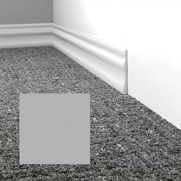 Mohawk - Elemental Edges - 3.5 in. Module Rubber Wall Base - Ice Gray