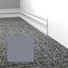Mohawk - Elemental Edges - 3.5 in. Module Rubber Wall Base - Silver Gray