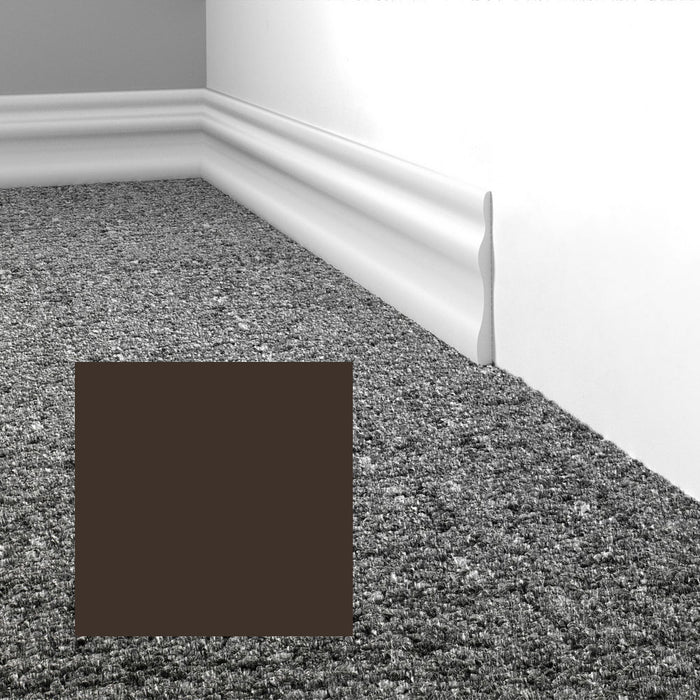 Mohawk - Elemental Edges - 3.5 in. Module Rubber Wall Base - Dark Chocolate