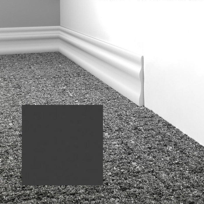 Mohawk - Elemental Edges - 3.5 in. Module Rubber Wall Base - Charcoal