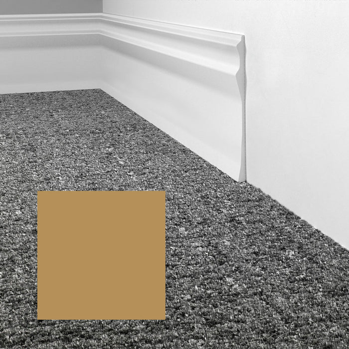 Mohawk - Elemental Edges - 6 in. Sculpted Edge Rubber Wall Base - Camel