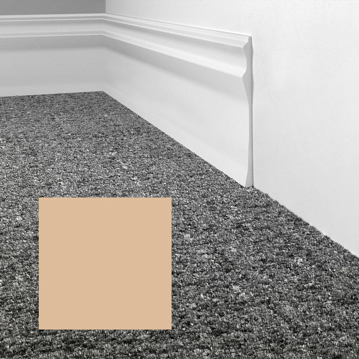 Mohawk - Elemental Edges - 6 in. Sculpted Edge Rubber Wall Base - Pale Earth