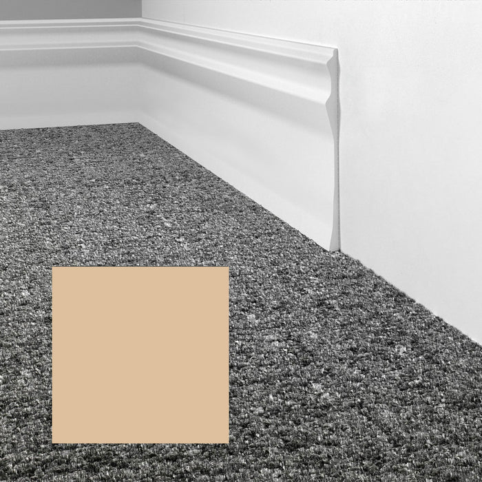 Mohawk - Elemental Edges - 6 in. Sculpted Edge Rubber Wall Base - Tan