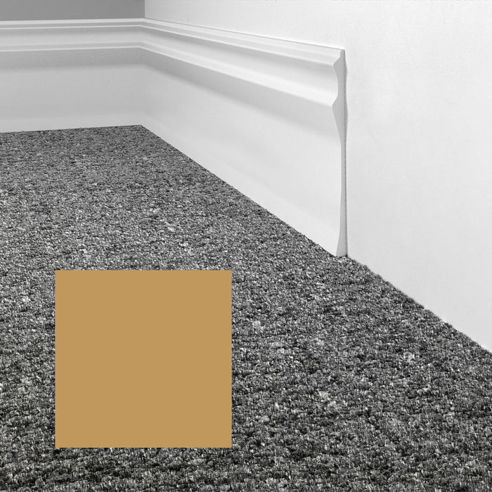 Mohawk - Elemental Edges - 4.5 in. Sculpted Edge Rubber Wall Base - Mustard