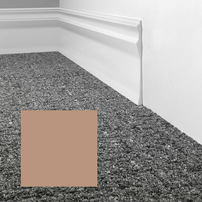 Mohawk - Elemental Edges - 4.5 in. Sculpted Edge Rubber Wall Base - Toast