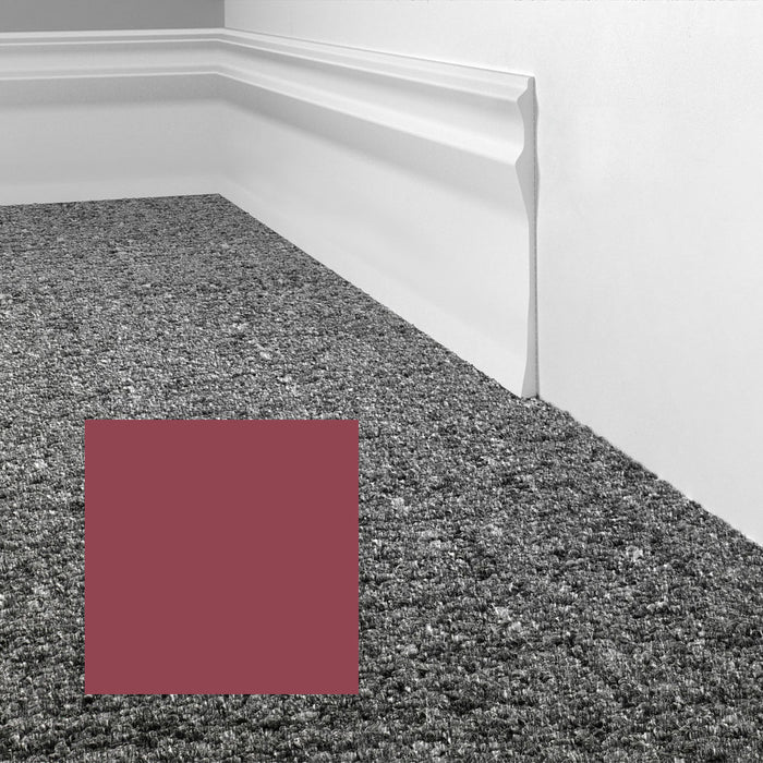 Mohawk - Elemental Edges - 4.5 in. Sculpted Edge Rubber Wall Base - Deep Rose