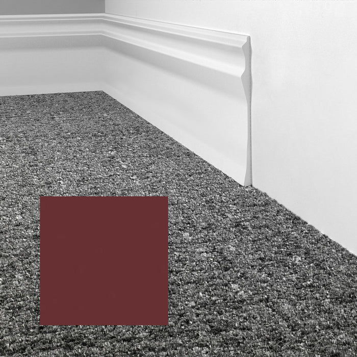 Mohawk - Elemental Edges - 4.5 in. Sculpted Edge Rubber Wall Base - Berry