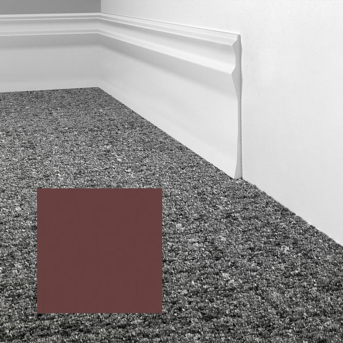 Mohawk - Elemental Edges - 4.5 in. Sculpted Edge Rubber Wall Base - Mulberry