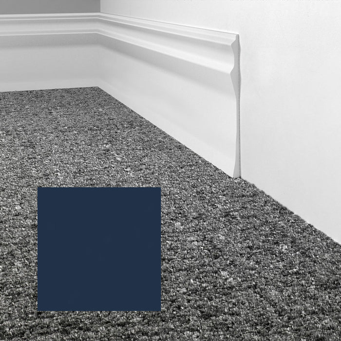 Mohawk - Elemental Edges - 6 in. Sculpted Edge Rubber Wall Base - Midnight Blue