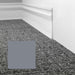 Mohawk - Elemental Edges - 4.5 in. Sculpted Edge Rubber Wall Base - Silver Gray