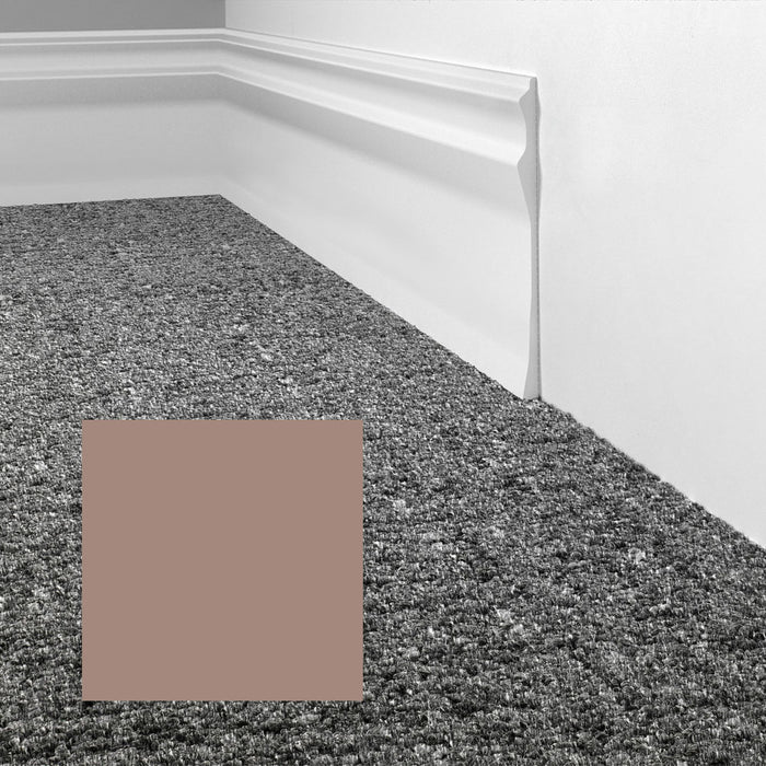 Mohawk - Elemental Edges - 6 in. Sculpted Edge Rubber Wall Base - Clay