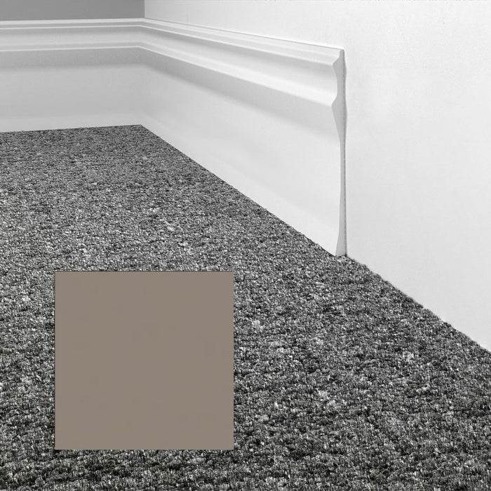 Mohawk - Elemental Edges - 4.5 in. Sculpted Edge Rubber Wall Base - Smoke