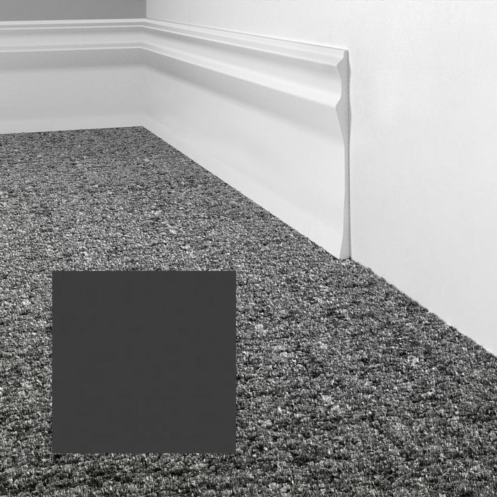 Mohawk - Elemental Edges - 4.5 in. Sculpted Edge Rubber Wall Base - Charcoal