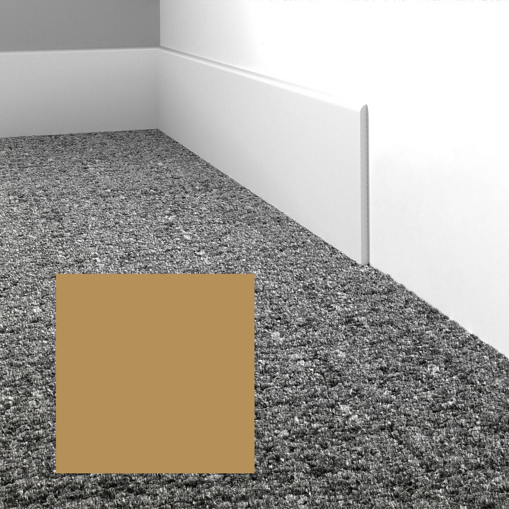 Mohawk - Elemental Edges - 4 in. Straight Cut Rubber Wall Base - Camel
