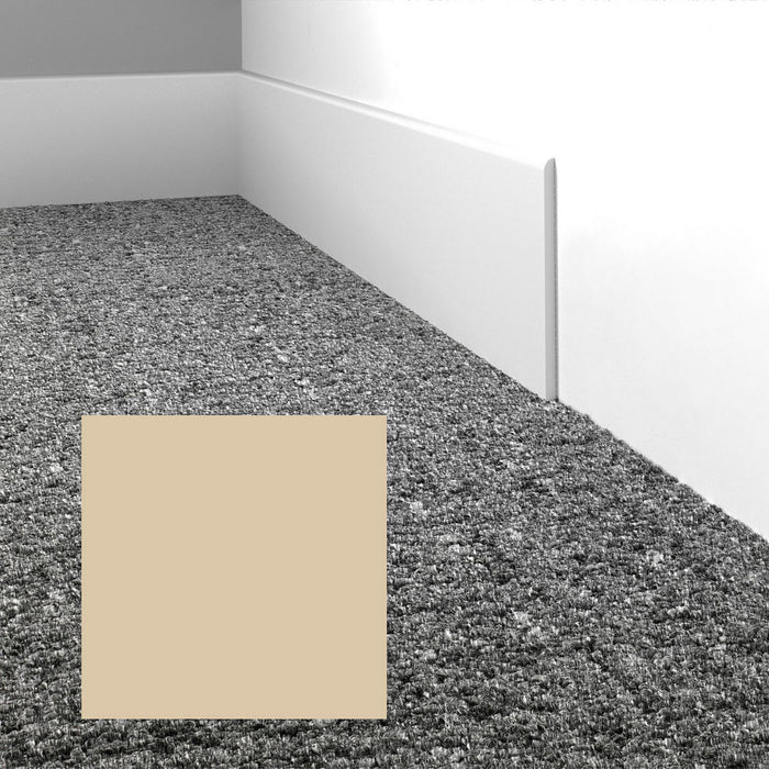 Mohawk - Elemental Edges - 4 in. Straight Cut Rubber Wall Base - Sand