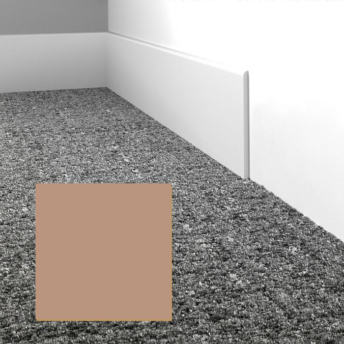 Mohawk - Elemental Edges - 4.5 in. Straight Cut Rubber Wall Base - Toast