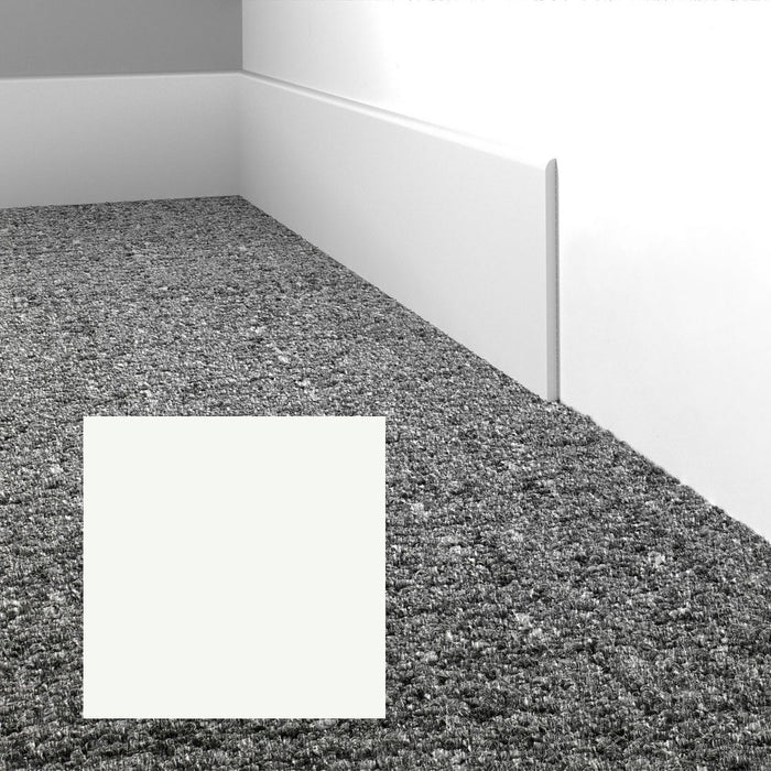 Mohawk - Elemental Edges - 4 in. Straight Cut Rubber Wall Base - White